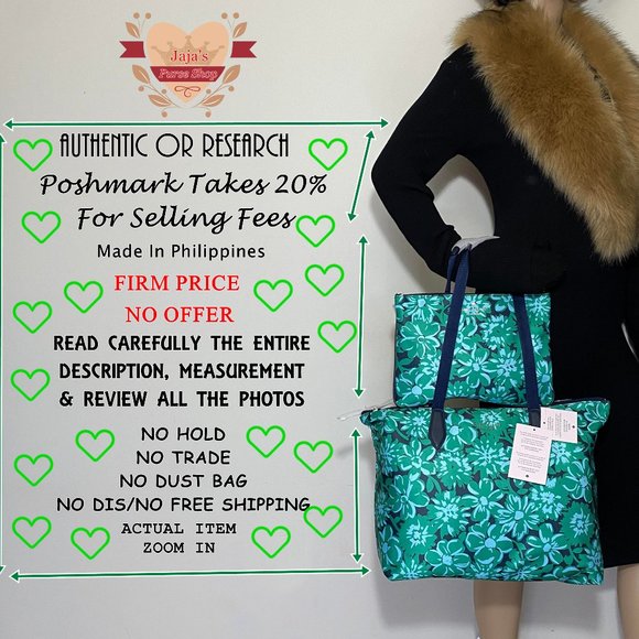 💚Kate Spade New York Polyester Floral Print Bag W/ Wristlet-SET💚 - Picture 16 of 16
